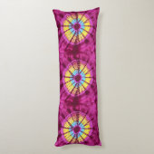 Coussins Longs Cercle Hippie batik (Dos (Vertical))