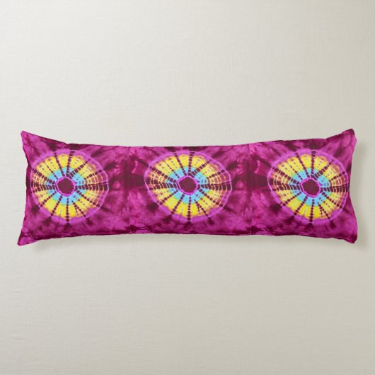 Coussins Longs Cercle Hippie batik (Devant)
