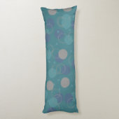 Coussins Longs Cercles Bleus Classique Moderne Motif Prénom (Dos (Vertical))