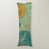 Coussins Longs Cercles bleus et jaunes (Devant (Vertical))