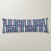 Coussins Longs Cercles du milieu du siècle Lignes pourpres Turquo (Dos)