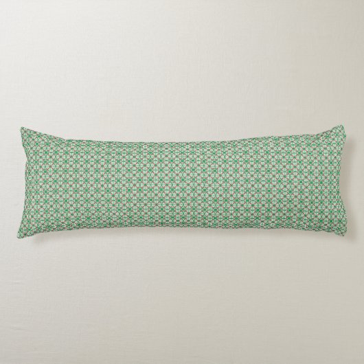 Coussins Longs Cercles verts motif (Devant)