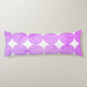 Coussins Longs Cercles violets modernes | Monogramme (Dos)