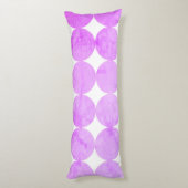 Coussins Longs Cercles violets modernes | Monogramme (Dos (Vertical))