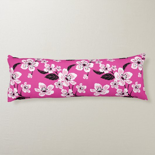 COUSSINS LONGS CERISIER EN FLEURS - SAKURA (ROSE) (Dos)