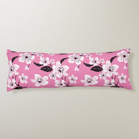 COUSSINS LONGS CERISIER EN FLEURS - SAKURA (ROSE CLAIR) (Dos)
