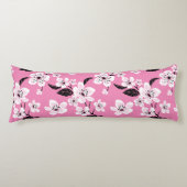 COUSSINS LONGS CERISIER EN FLEURS - SAKURA (ROSE CLAIR) (Devant)
