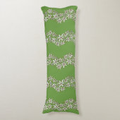 Coussins Longs Chaîne de marguerite Fleur laide rayures blanc rou (Devant (Vertical))
