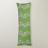 Coussins Longs Chaîne de marguerite Fleur laide rayures blanc rou (Dos (Vertical))