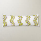 Coussins Longs Chaîne de marguerite Fleur laide rayures jaune (Dos)