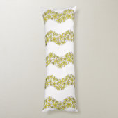 Coussins Longs Chaîne de marguerite Fleur laide rayures jaune (Dos (Vertical))