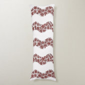 Coussins Longs Chaîne de marguerite Fleur laide rayures rouge (Devant (Vertical))