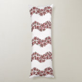 Coussins Longs Chaîne de marguerite Fleur laide rayures rouge (Dos (Vertical))
