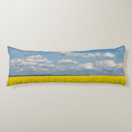 Coussins Longs Champ de Canola & Nuages (Devant)