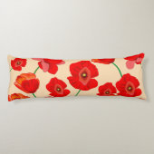 Coussins Longs Champ Red Poppy (Dos)