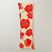 Coussins Longs Champ Red Poppy (Devant (Vertical))