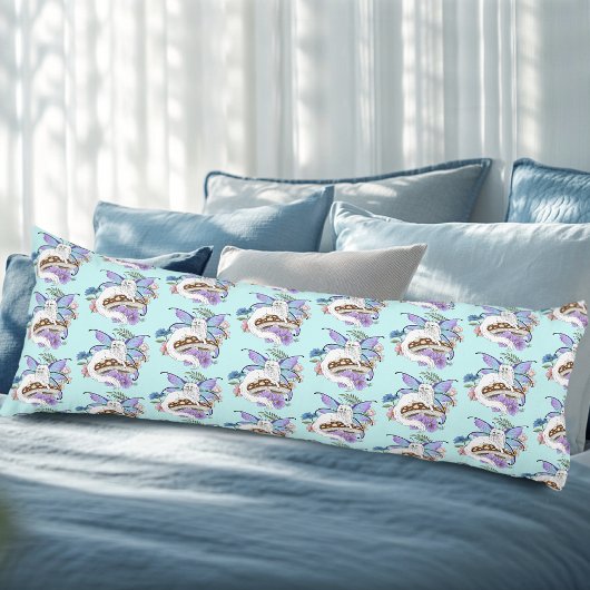 Coussins Longs Champignon de chat fée blanche