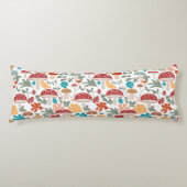 Coussins Longs Champignons et fleurs du milieu du siècle moderne  (Devant)