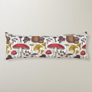 Coussins Longs Champignons sauvages