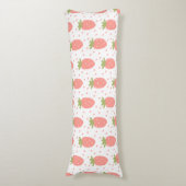 Coussins Longs Champs de fraises (Devant (Vertical))