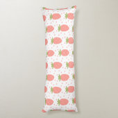 Coussins Longs Champs de fraises (Dos (Vertical))