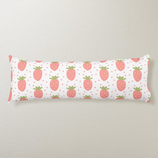 Coussins Longs Champs de fraises (Devant)