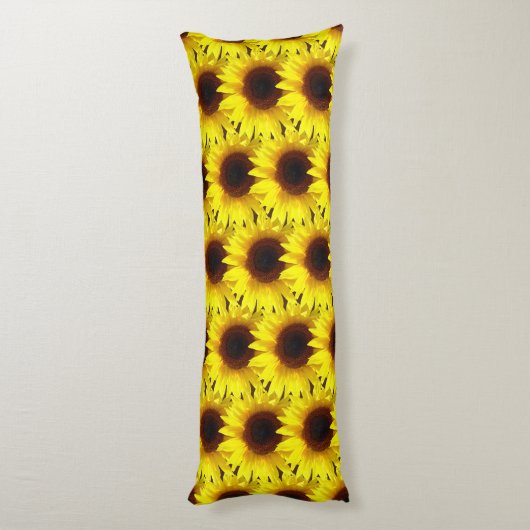 Coussins Longs Champs de tournesol - (Dos (Vertical))
