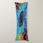 Coussins Longs Chaos coloré : Flashs et lignes (Devant (Vertical))