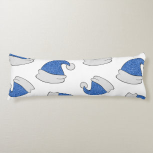 Coussins Longs Chapeau de Père Noël bleu vif Joyeux Noël Fêtes