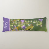 Coussins Longs Chardonneret sur une fleur de campanule    (Devant)