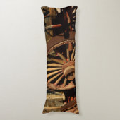 Coussins Longs Chariot antique de train de mulet (Devant (Vertical))