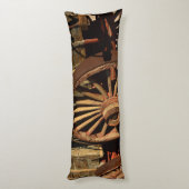 Coussins Longs Chariot antique de train de mulet (Dos (Vertical))