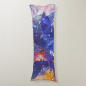 Coussins Longs Chat Abstrait cosmique Dreamscape (devant Vertical)