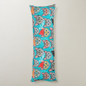 Coussins Longs Chat dans le casquette (Dos (Vertical))