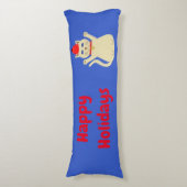 Coussins Longs Chat de Noël sur mesure (Devant (Vertical))