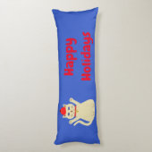 Coussins Longs Chat de Noël sur mesure (Dos (Vertical))