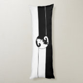 Coussins Longs Chat de Yin Yang (Dos (Vertical))
