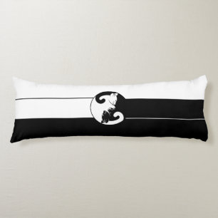 Coussins Longs Chat de Yin Yang