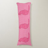 Coussins Longs Chat japonais - Fuchsia Pink Batik (Devant (Vertical))