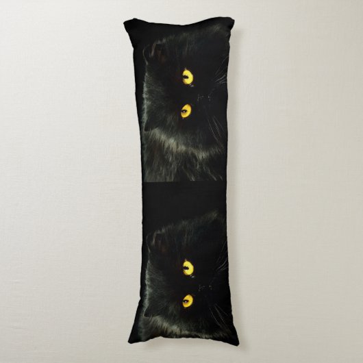 Coussins Longs Chat noir (Devant (Vertical))