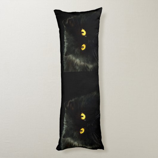 Coussins Longs Chat noir (Dos (Vertical))