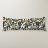 Coussins Longs Chat noir à un oeil (Devant)