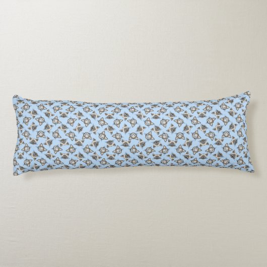 Coussins Longs Chat Siamese Blue Eyed face Motif d'art graphique (Dos)