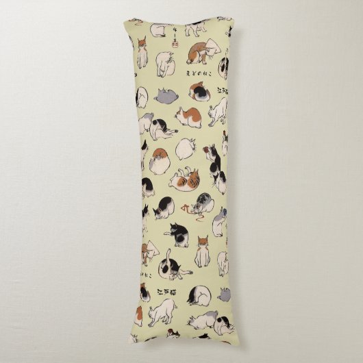 Coussins Longs Chats japonais (couleur variable) (Devant (Vertical))