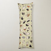 Coussins Longs Chats japonais (couleur variable) (Dos (Vertical))