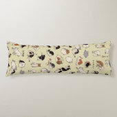 Coussins Longs Chats japonais (couleur variable) (Devant)