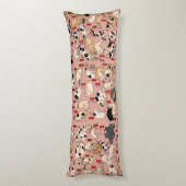 Coussins Longs chats japonais Ukiyo-e Funny kitty (Dos (Vertical))