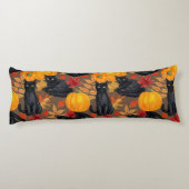 Coussins Longs Chats noirs et citrouilles 2 (Dos)