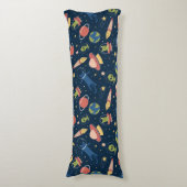 Coussins Longs Chats spatiaux mignons (Devant (Vertical))