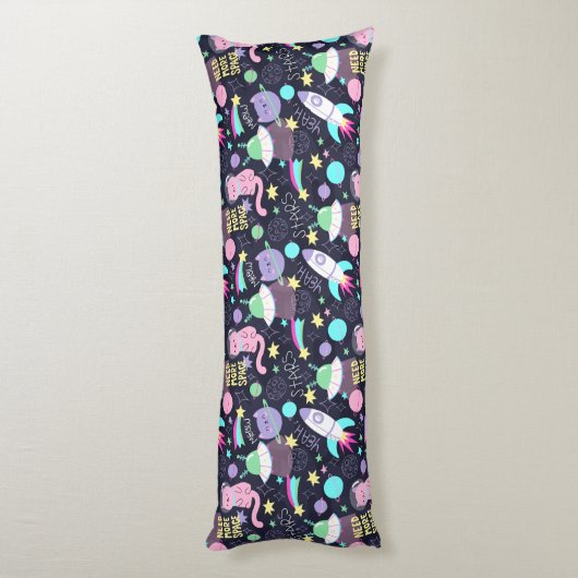 Coussins Longs Chats spatiaux mignons (Dos (Vertical))